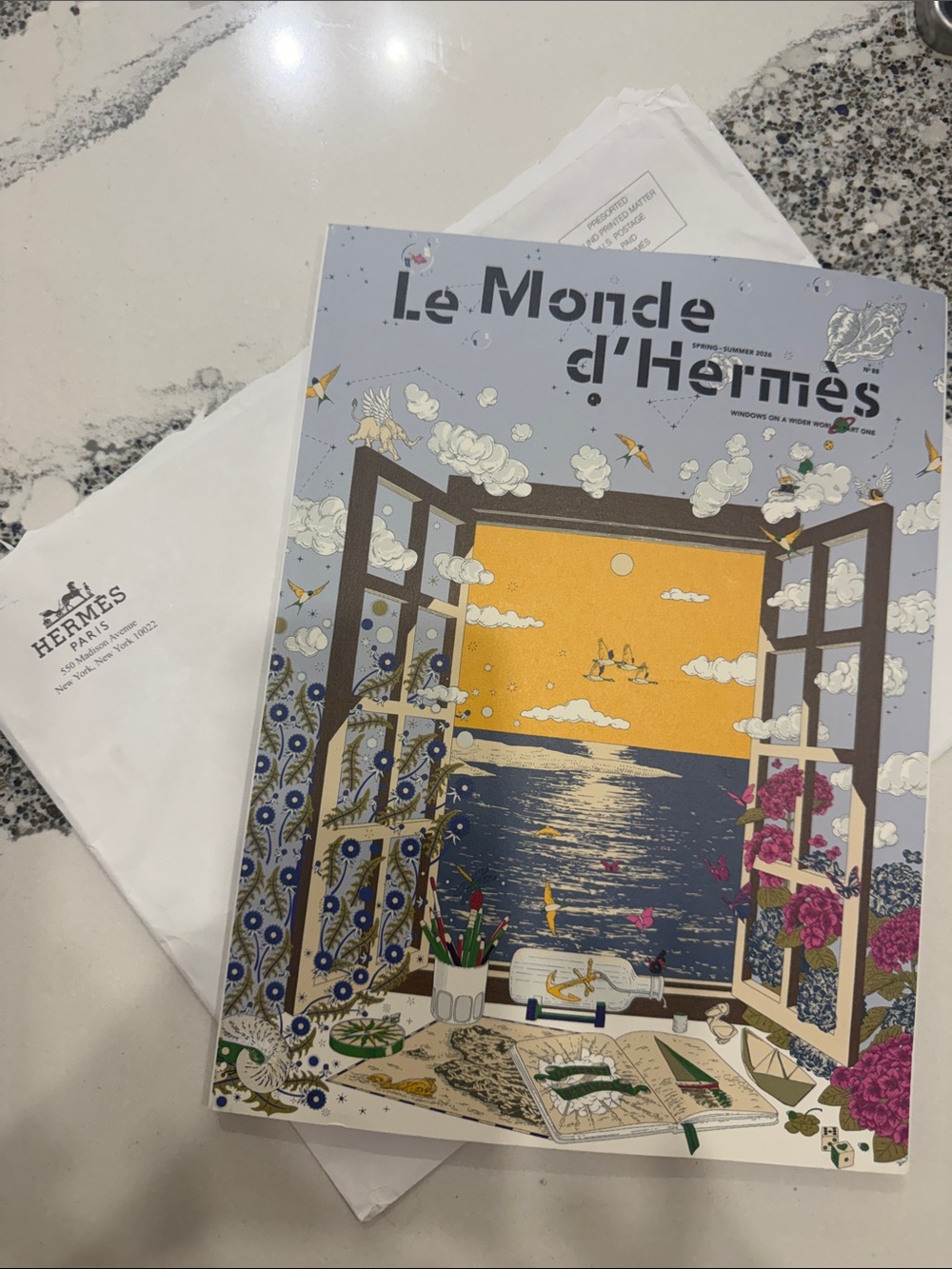 Hermes Le Monde d'Hermes Art Book - Blue, Yellow, Pink